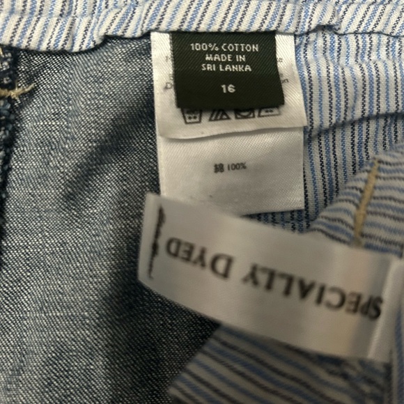 Eddie bauer - denim cropped jeans womens size 16 blue w/no rips - Picture 4 of 9